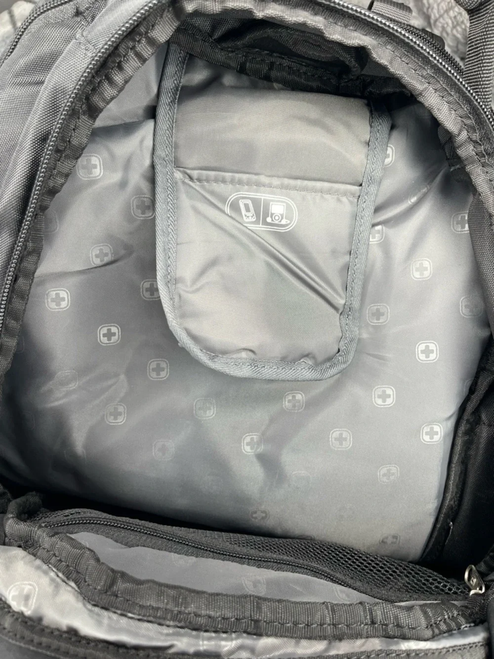 SwissGear Black Gray Travel Laptop Backpack Multi Compartment School Work Bag